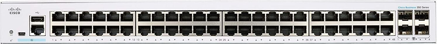 Cisco CBS350-48T-4G-EU цена и информация | Lülitid (Switch) | kaup24.ee