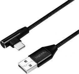 Kaabel LogiLink USB-A - USB-C, 0.3m CU0137 цена и информация | Кабели для телефонов | kaup24.ee