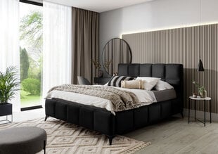 Voodi NORE Mist, 180x200 cm, must hind ja info | Voodid | kaup24.ee