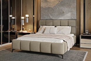 Кровать NORE Mist, 140x200 см, бежевая цена и информация | Кровати | kaup24.ee