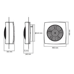 Вентилятор Ката LHV-400 цена и информация | Vannitoa ventilaatorid | kaup24.ee
