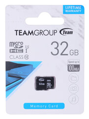 Team Group MicroSDHC Class 10 32 GB цена и информация | Карты памяти | kaup24.ee