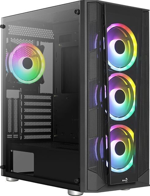 Aerocool Prism G-BK-V3 ARGB цена и информация | Arvutikorpused | kaup24.ee