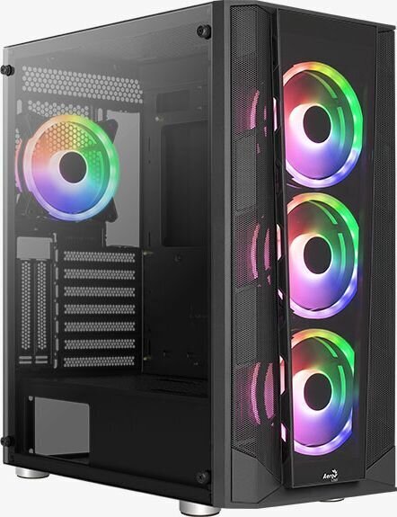 Aerocool Prism G-BK-V3 ARGB цена и информация | Arvutikorpused | kaup24.ee