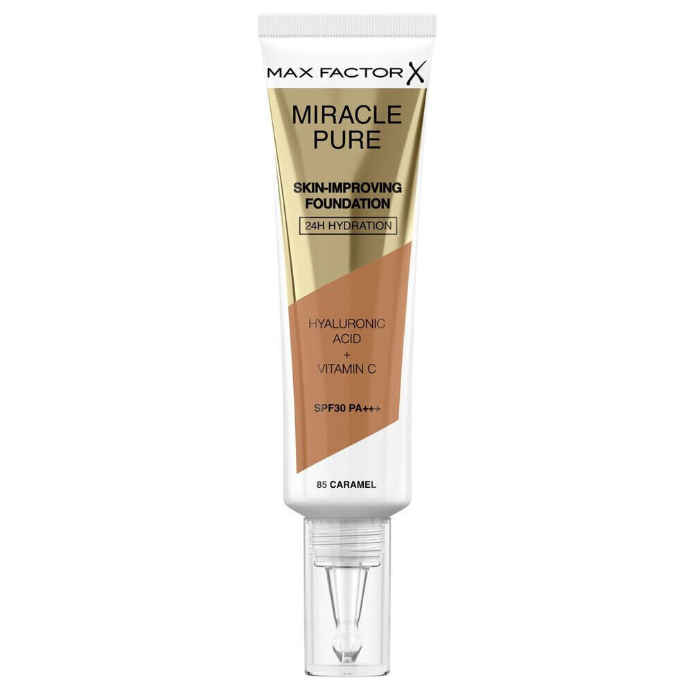 Vedel meigipõhi Max Factor Miracle Pure SPF 30 85 - Caramel (30 ml) цена и информация | Jumestuskreemid, puudrid | kaup24.ee