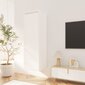 vidaXL seinakapp, valge, 30 x 30 x 100 cm, täismännipuit hind ja info | Riiulid | kaup24.ee