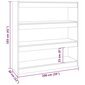 vidaXL raamaturiiul/ruumijagaja, pruun tamm, 100 x 30 x 103 cm hind ja info | Riiulid | kaup24.ee