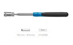 Magnetteleskoop Led-iga Hogert, kuni 3,6 kg, HT4R508 hind ja info | Käsitööriistad | kaup24.ee