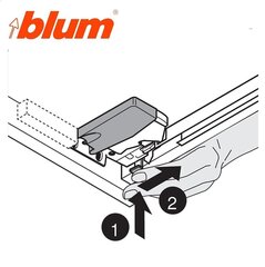 Левый боковой держатель для направляющих Blum Tandem цена и информация | Другие принадлежности для мебели | kaup24.ee