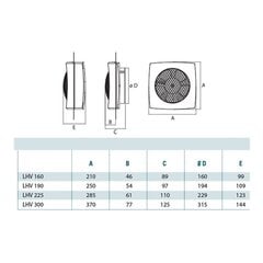 Настенный вентилятор Cata 00662000 цена и информация | Vannitoa ventilaatorid | kaup24.ee