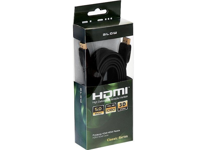 Blow 92-608, HDMI, 5 m hind ja info | Kaablid ja juhtmed | kaup24.ee