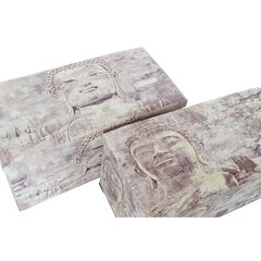 Mitmeotstarbeline Karp dkd Home Decor Beež Buddha Polüuretaan (71.5 x 35 x 36 cm) (2 pcs) hind ja info | Hoiukastid ja -korvid | kaup24.ee