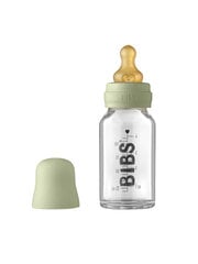 Klaasist lutipudel Bibs, 110 ml, (salvei), 0+ kuud hind ja info | Lutipudelid ja aksessuaarid | kaup24.ee