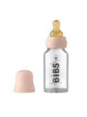 Стеклянная бутылочка для кормления BIBS 110 мл (румяна) 0+ месяцев цена и информация | Бутылочки и аксессуары | kaup24.ee