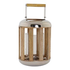 Latern DKD Home Decor Hõbedane Puit Metall (22 x 22 x 32 cm) цена и информация | Подсвечники, свечи | kaup24.ee