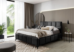 Voodi NORE Mist, 140x200 cm, must hind ja info | Voodid | kaup24.ee