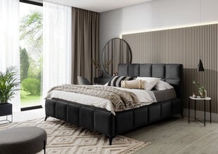 Voodi NORE Mist, 180x200 cm, must hind ja info | Voodid | kaup24.ee