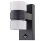 Välisvalgusti 425200 Eglo Outdoor Led Sensor Wall Light "Atollari", 2 x 6 W, Anthracite hind ja info | Seinavalgustid | kaup24.ee