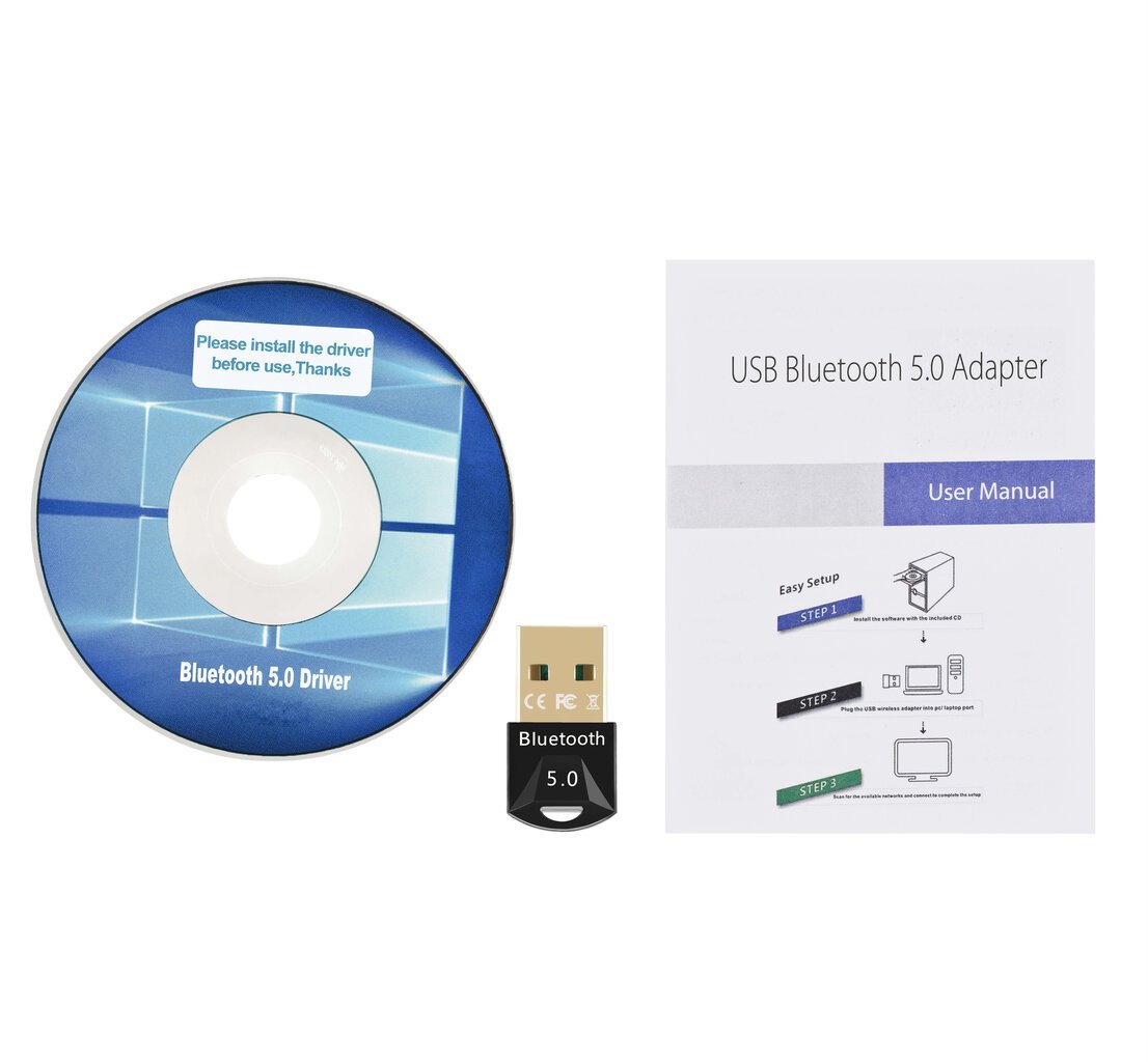 Adapterid VEFabrika BT50DM Bluetooth 5.0 Dual-mode USB цена и информация | USB jagajad, adapterid | kaup24.ee