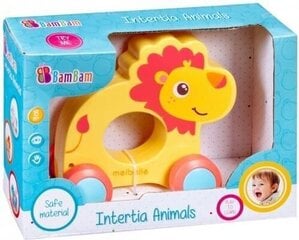 Лев на колесиках INTERTIA ANIMALS - LION цена и информация | Игрушки для малышей | kaup24.ee