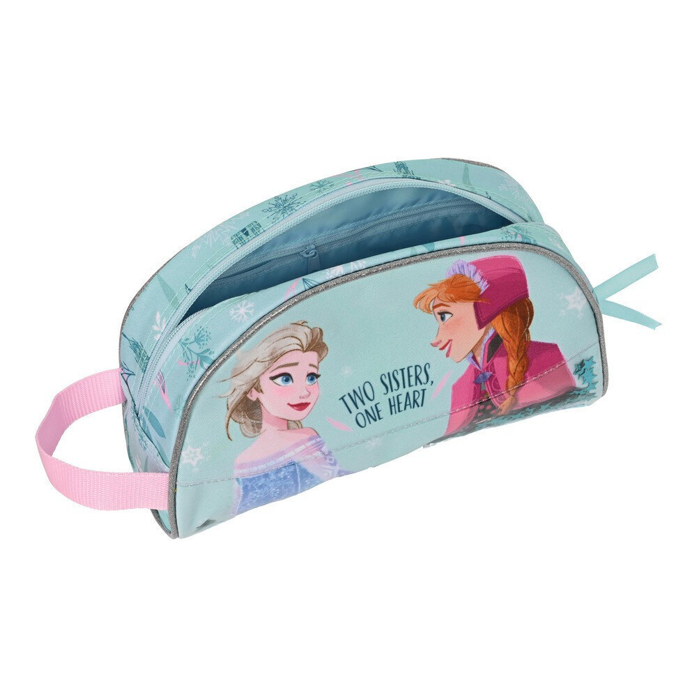 Reisi tualetttarvete kott Frozen One Heart, türkiis (26 x 16 x 9 cm) цена и информация | Meigikotid, lauapeeglid | kaup24.ee