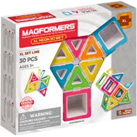 Magformers magnetkonstruktor Neon, 30 osa hind ja info | Klotsid ja konstruktorid | kaup24.ee