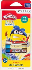 Play-Doh õlipastellid Jumbo, 12 tk цена и информация | Принадлежности для рисования, лепки | kaup24.ee