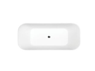 Vann Besco Assos S-Line Black&White 160, Klik-klak Chrome цена и информация | Ванны | kaup24.ee