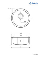 Köögivalamu Deante Twist ZHC_3803, Decor цена и информация | Раковины на кухню | kaup24.ee