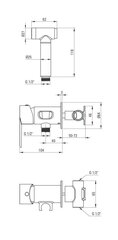 Potinkinis bidė dušelio komplektas Deante Agawa BQG_034M, Chrome цена и информация | Смесители | kaup24.ee