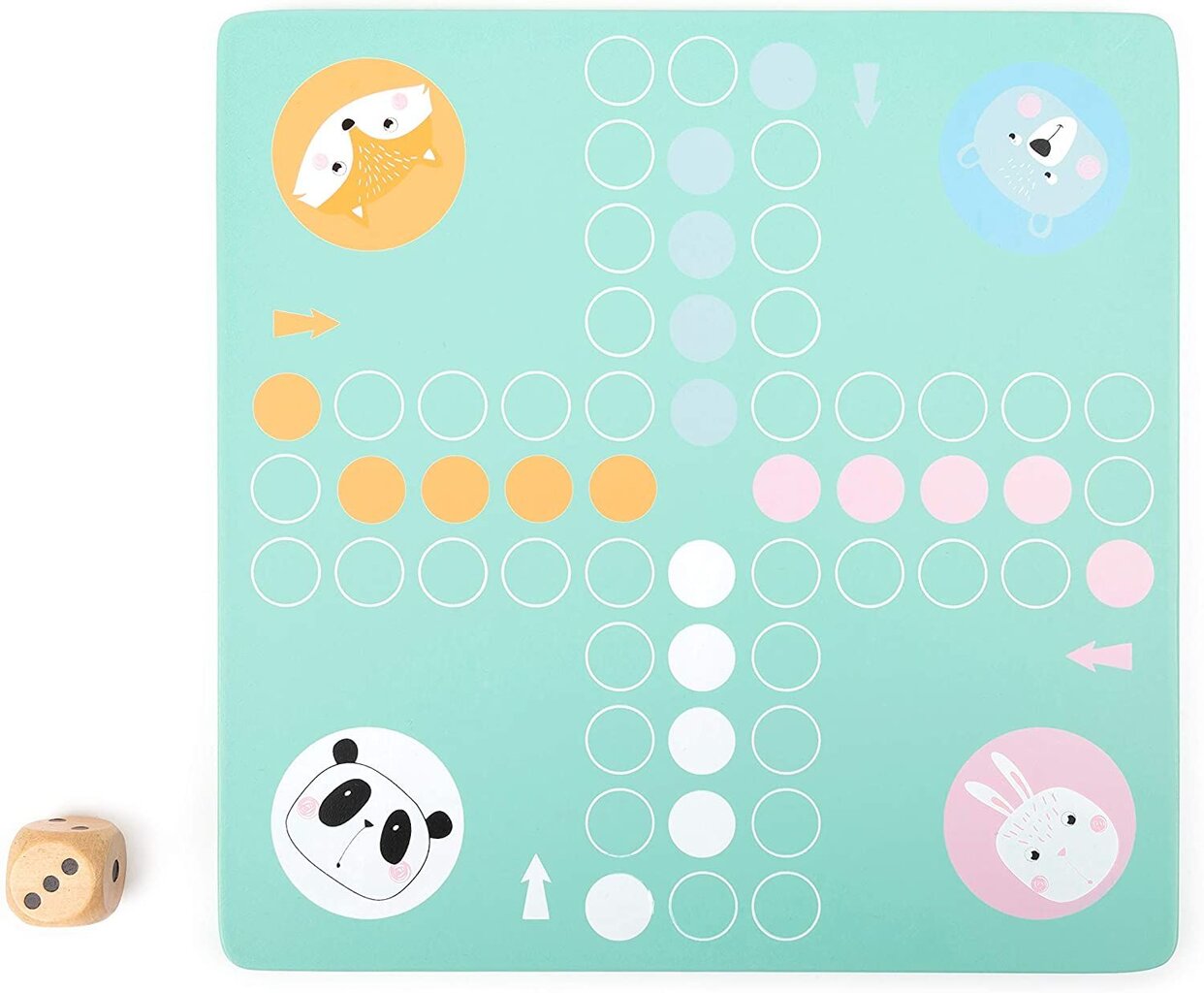 Lauamäng Ludo "Pastel", Small Foot цена и информация | Lauamängud ja mõistatused | kaup24.ee