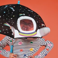 3D Värvimuutev vihmavari, Space, Floss & Rock hind ja info | Laste aksessuaarid | kaup24.ee