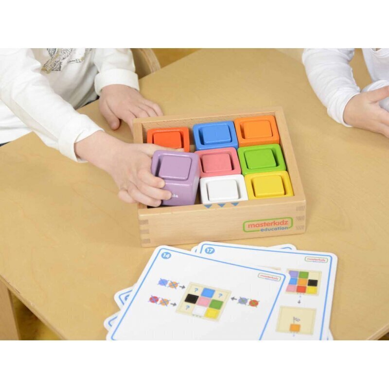 9 värvilist klotsi ja topsi lastele цена и информация | Imikute mänguasjad | kaup24.ee