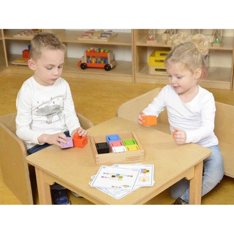 9 värvilist klotsi ja topsi lastele цена и информация | Imikute mänguasjad | kaup24.ee