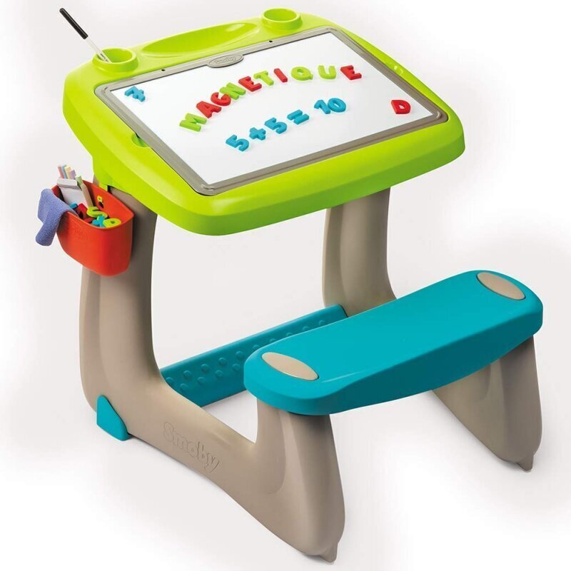 Väikelapse laud ja tool magnettahvliga Smoby hind ja info | Arendavad mänguasjad | kaup24.ee