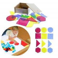 Набор полупрозрачных цветных тарелок MASTERKIDZ цена и информация | Развивающие игрушки | kaup24.ee