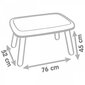 Lastelaud valge ja beež 76 x 52 cm цена и информация | Laste lauad ja toolid | kaup24.ee