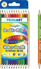 Карандаши DOUBLE-SIDED TRIANGULAR COLOUR PENCILS 12 шт., 24 цветов цена и информация | Смягчает воду и защищает Вашу посудомоечную машину от извести. | kaup24.ee