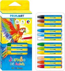 Карандаши JUMBO OIL PASTEL, 12 цветов цена и информация | Канцелярские товары | kaup24.ee