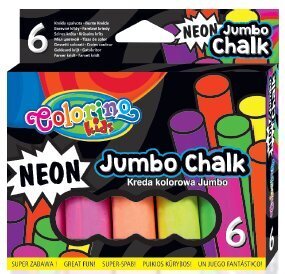Värviline kriit JUMBO Colorino Kids, 6 neoonvärvi hind ja info | Kunstitarbed, voolimise tarvikud | kaup24.ee