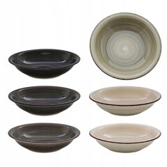 Комплект керамических глубоких тарелок Loft, 21 см, 6 шт цена и информация | Посуда, тарелки, обеденные сервизы | kaup24.ee