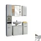 Led valgustusega vannitoamööbli komplekt 335 valge hind ja info | Vannitoa komplektid | kaup24.ee