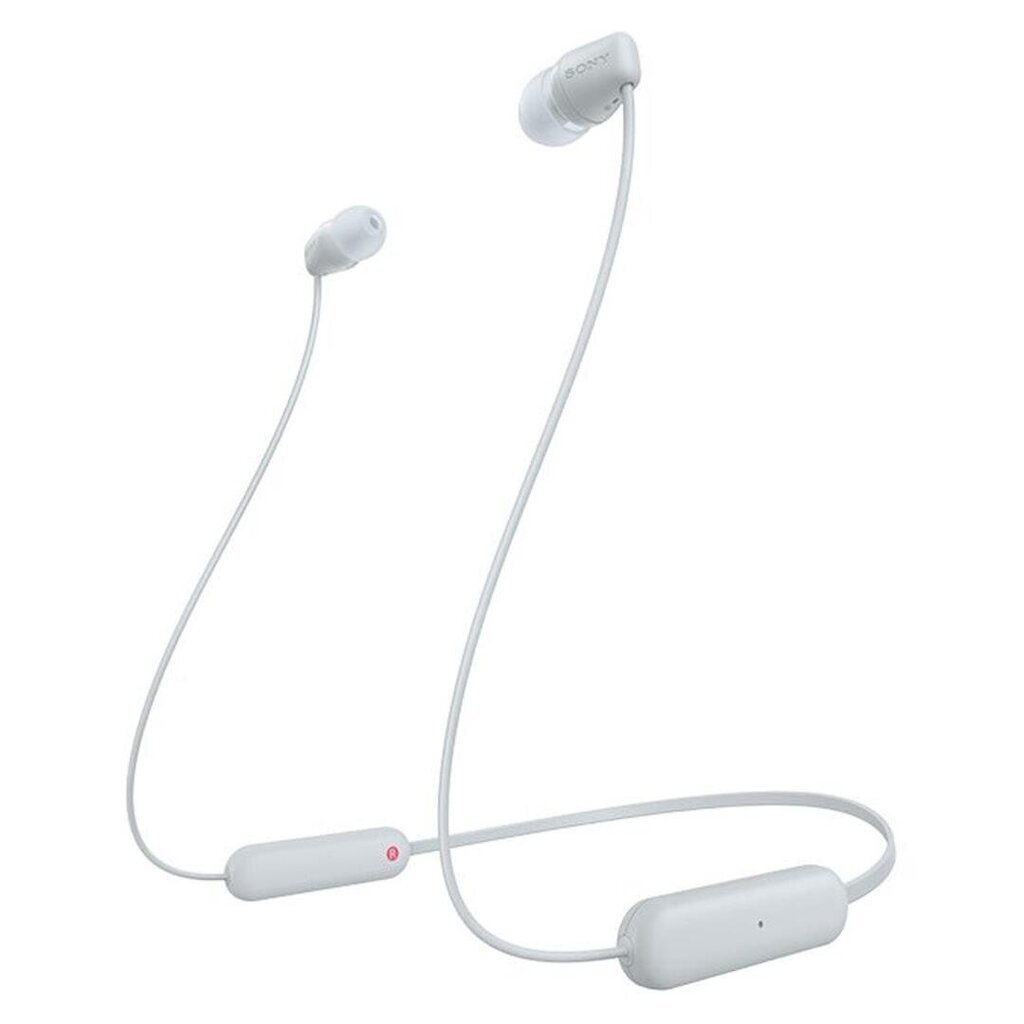 Juhtmevabad in-ear kõrvaklapid Sony WI-C100, valge - WIC100W.CE7 цена и информация | Kõrvaklapid | kaup24.ee