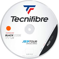 Tennisereketi stringid Tecnifibre Black Code 200 m, 1,24 mm, Oranži värvi hind ja info | Välitennise tooted | kaup24.ee