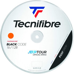 Tennisereketi stringid Tecnifibre Black Code 200 m, 1,28 mm, Oranži värvi hind ja info | Välitennise tooted | kaup24.ee