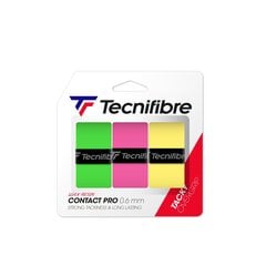 Обмотки для теннисной ракетки Tecnifibre Contact Pro 3 шт. ассорти цена и информация | Товары для большого тенниса | kaup24.ee