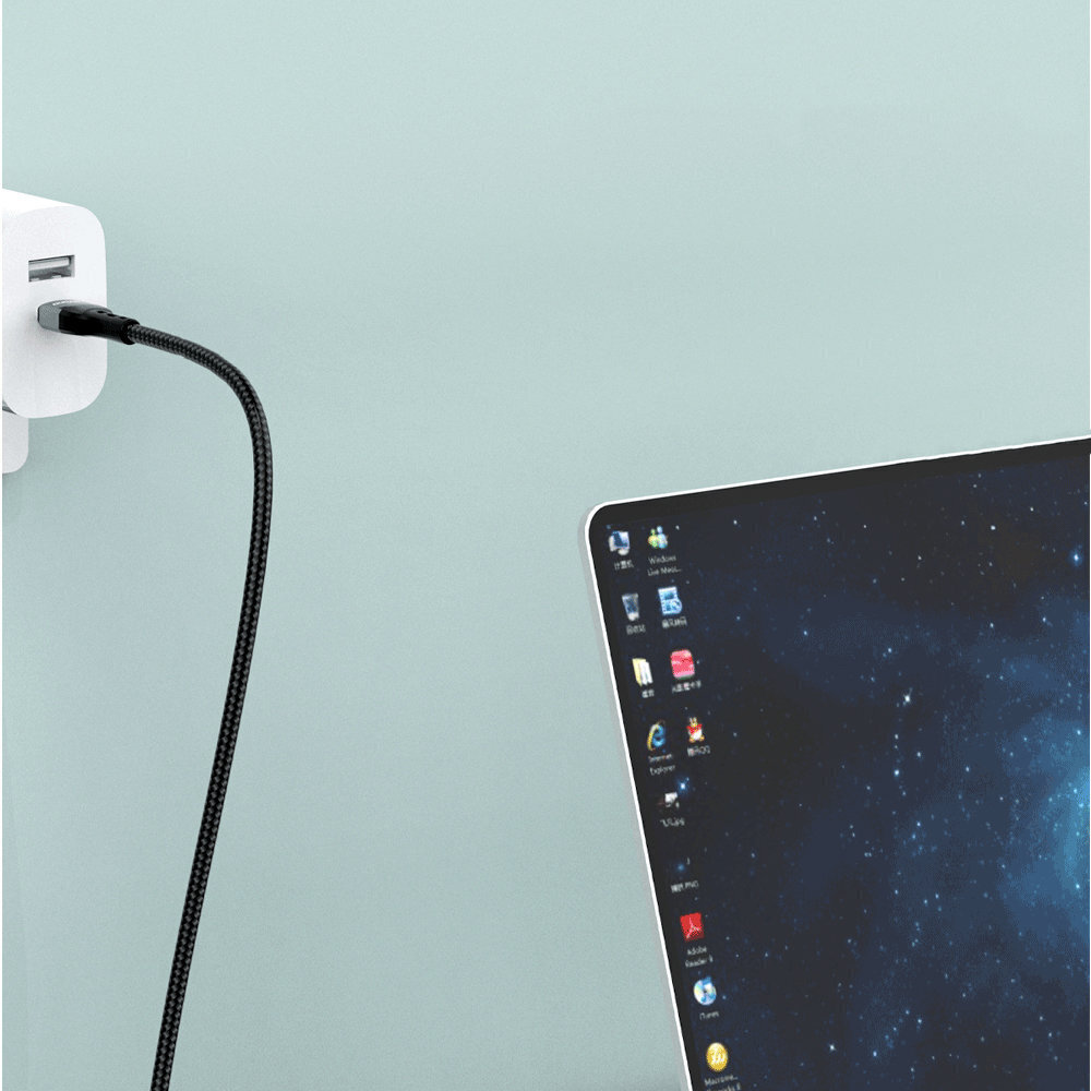 Dudao cable, USB Type C - USB Type C fast charging PD 100W, 1 m цена и информация | Mobiiltelefonide kaablid | kaup24.ee
