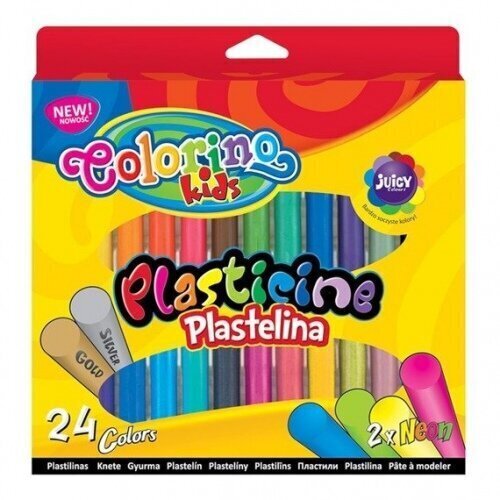 Plastiliin Colorino Kids, 24 värvi hind ja info | Kunstitarbed, voolimise tarvikud | kaup24.ee