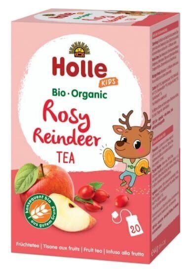Laste taimetee Holle Bio "Rosy Reindeer", 20 kotti hind ja info | Snäkid, joogid lastele | kaup24.ee