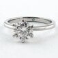 Hõbe sõrmus naistele teemant-Moissanite, vääriskividega ilus kihlasõrmus, R-MSFL18 hind ja info | Sõrmused | kaup24.ee